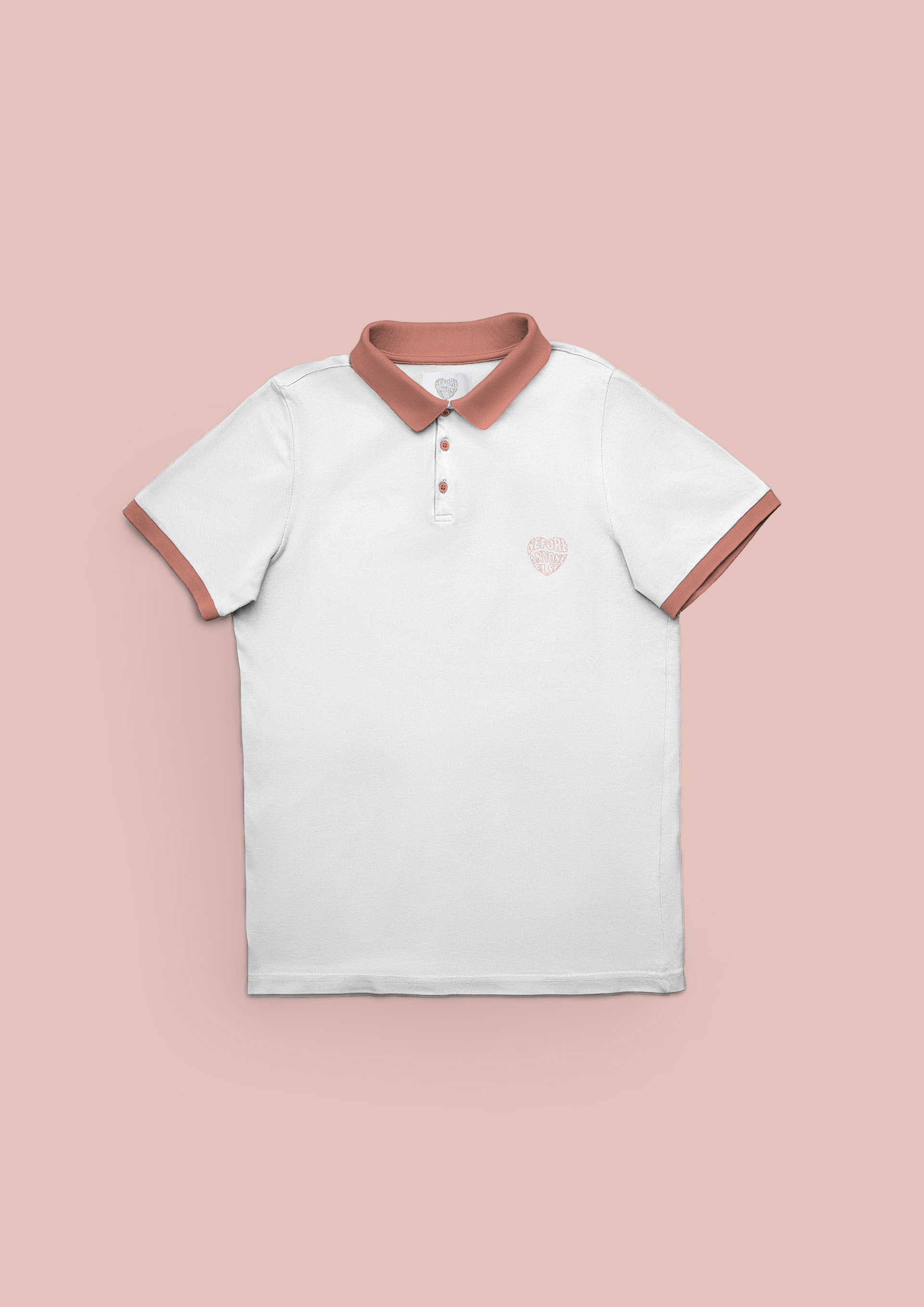 Polo "Wear the Love" - Ruggine